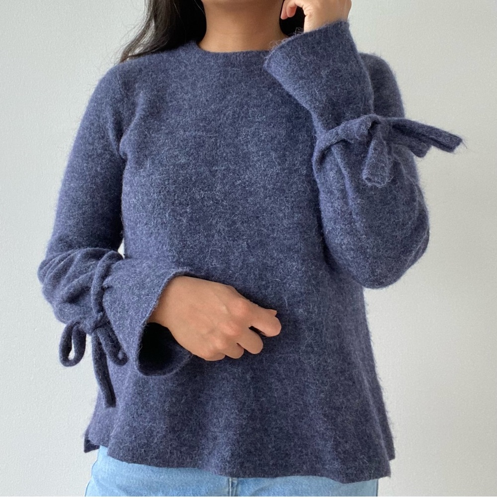 Aritzia Group By Babaton Malcorra Tie-Up Alpaca Wool Cozy Oversized Sweater